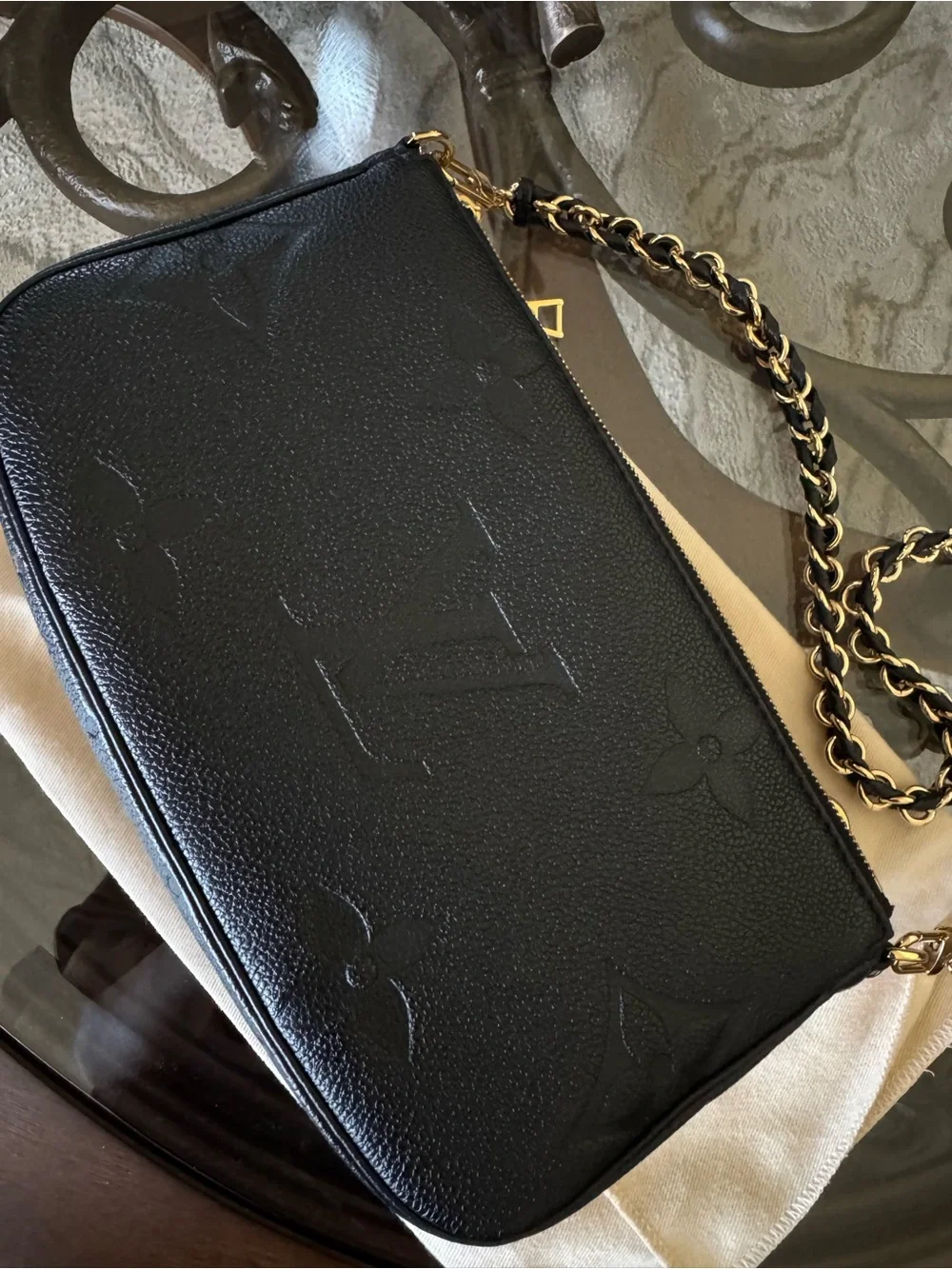 Louis Vuitton sleek black